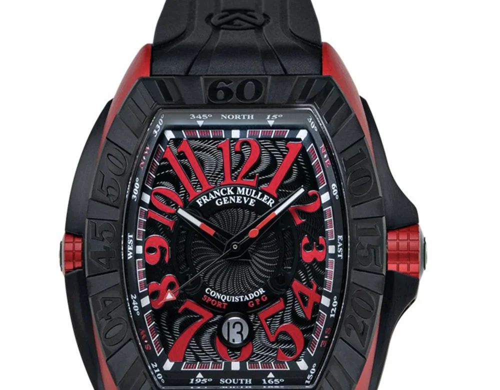 Franck Muller Conquistador GPG Grand Prix Black Red Franck